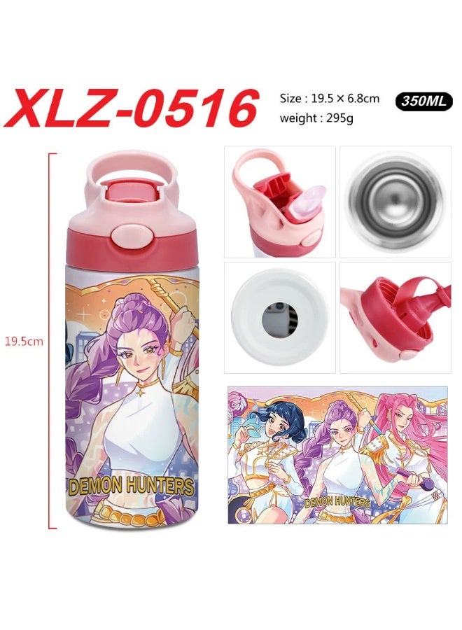 K-Pop Demon-Hunting Girl Group Student High Beauty Level Creative Stainless Steel Four-Color Thermal Cup Water Bottle